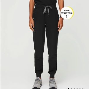 Figs high waisted black Zamora joggers size small